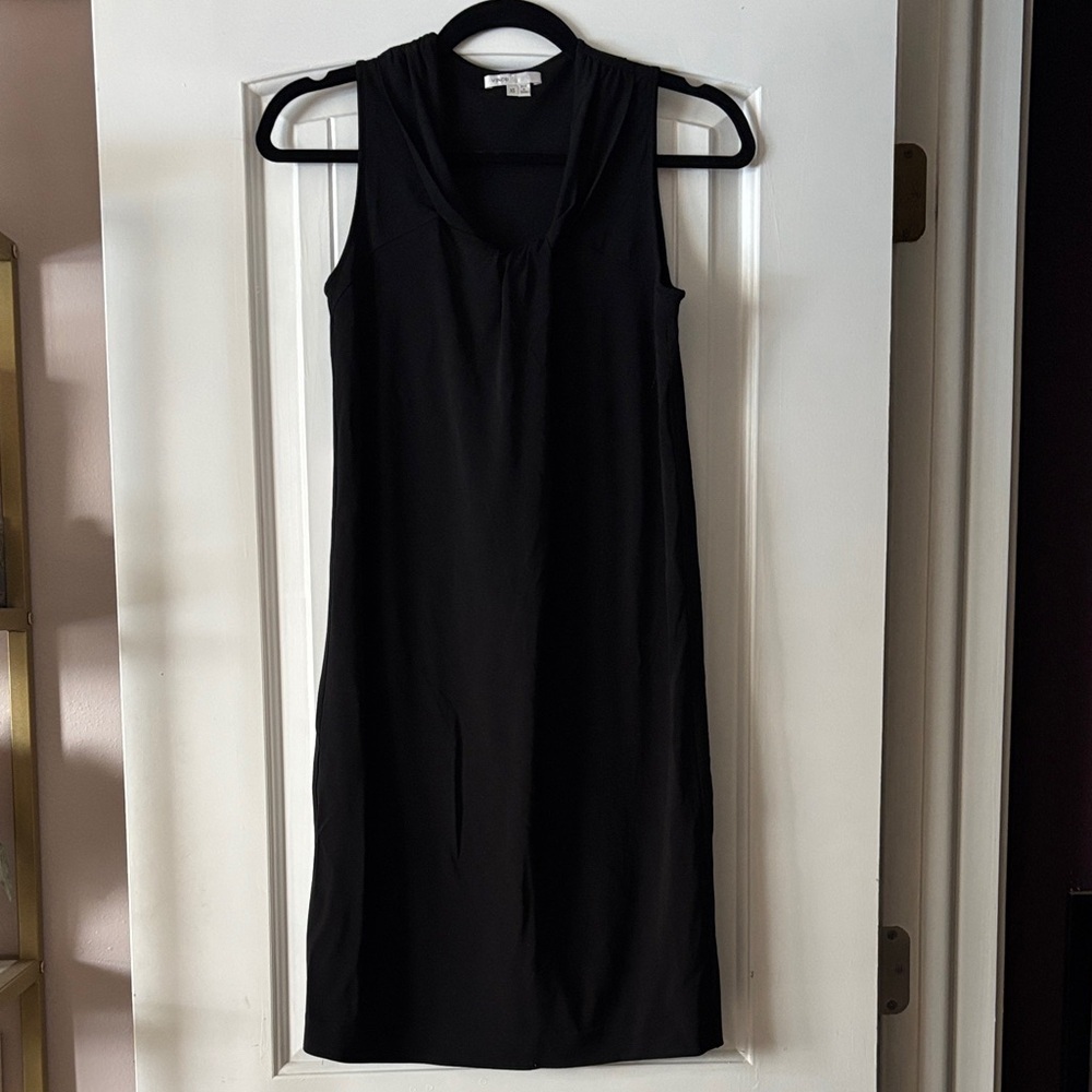 Vince Elegant Black Midi Dress